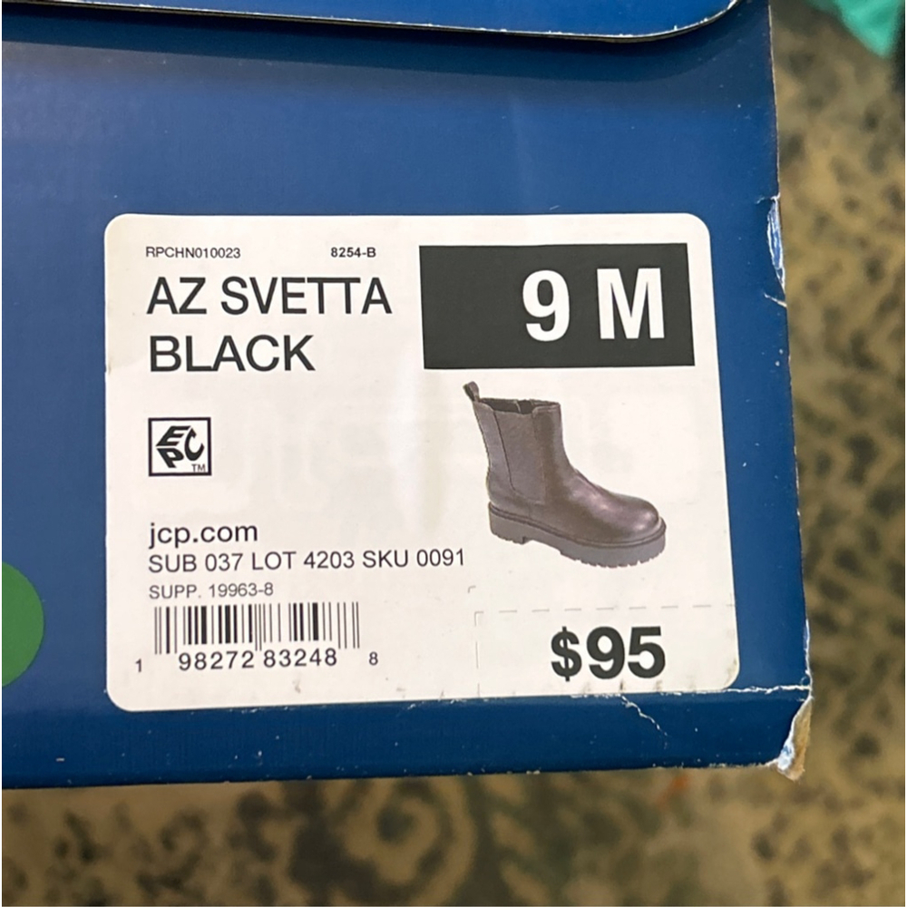 Women's Arizona Jean Co. Black Svetta Boots Size 9M NWT - Picture 5 of 5